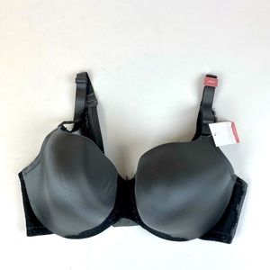 Cacique Lightly Lined Balconette Bra Black Size 38DD